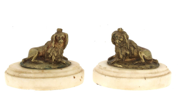 Paire de presse-papier fin XIXème en bro