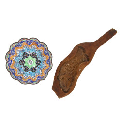 ORIENT - Peitte coupelle en métal émaill