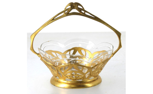 Coupe ART NOUVEAU en forme de panier en 
