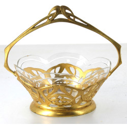 Coupe ART NOUVEAU en forme de panier en 