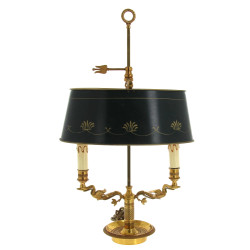 Lampe de bureau style bouillotte en bron