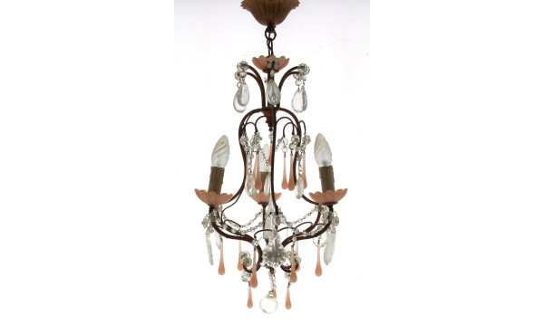 Petite suspension à 3 bras de lumière en