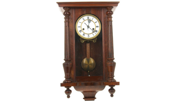 Carillon caisse bois, cadran en laiton e