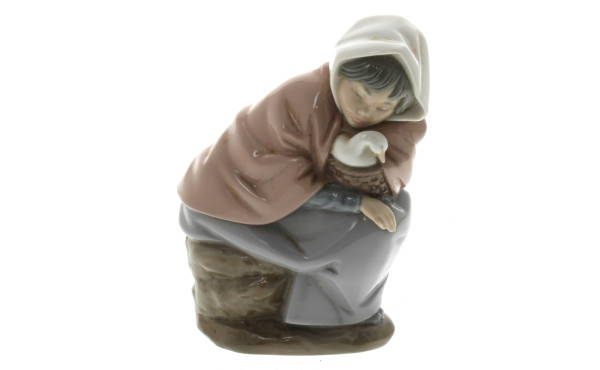 LLADRO, Nao - "Jeune Femme à l'oie", suj