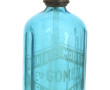 Bouteille d'eau de seltz en verre bleu