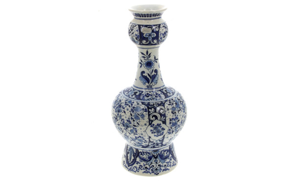 DELFT - Vase en faience à décor camaïeu 