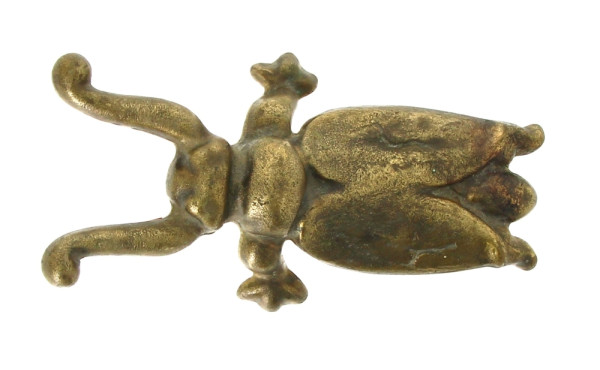 Tire botte Le Grillon en fonte dorée, L 