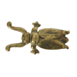 Tire botte Le Grillon en fonte dorée, L 