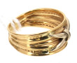 Bague jonc deux ors 18 cts, poids 2 grs.