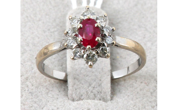 Bague deux ors 18 cts, poinçon tête d'ai