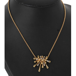 Charles JOURDAN -Collier en métal doré e