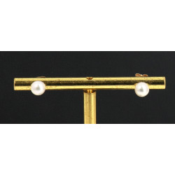 Paire de BO en or jaune 18 cts (750ème) 