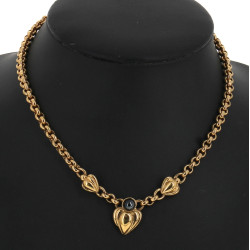 GUY LAROCHE Paris - Collier en métal dor