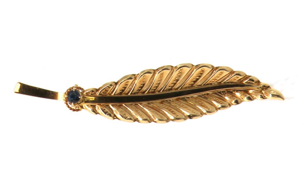 Broche en or jaune 18 cts, poinçon tête 