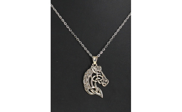 Pendentif "tête de cheval" en argent 925