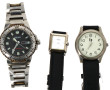 Lot de 3 montres : Seiko homme en acier 