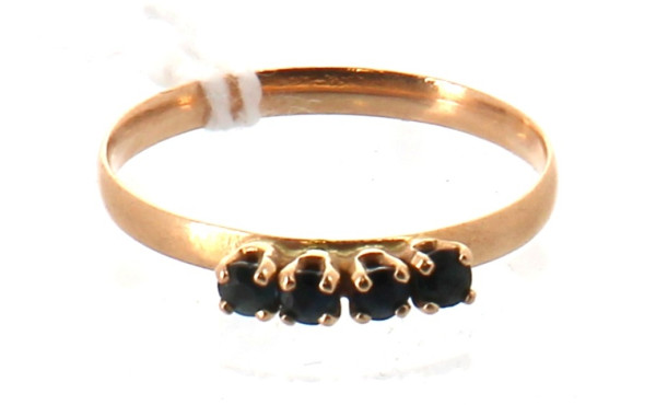 Bague en or jaune 18 cts (plus de trace 