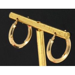 Paire de BO créoles en or jaune 18 cts (