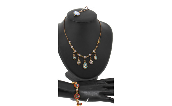 MICROMOSAIQUE - Lot de 3 bijoux en métal