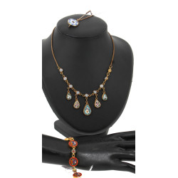 MICROMOSAIQUE - Lot de 3 bijoux en métal