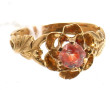 Bague ancienne en or jaune 18 cts sertie