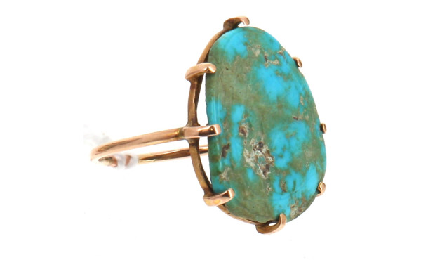 Bague en or 14 cts (non poinçonnée) sert