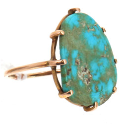 Bague en or 14 cts (non poinçonnée) sert