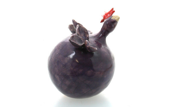 Poule décorative en céramique H 16,5 cm