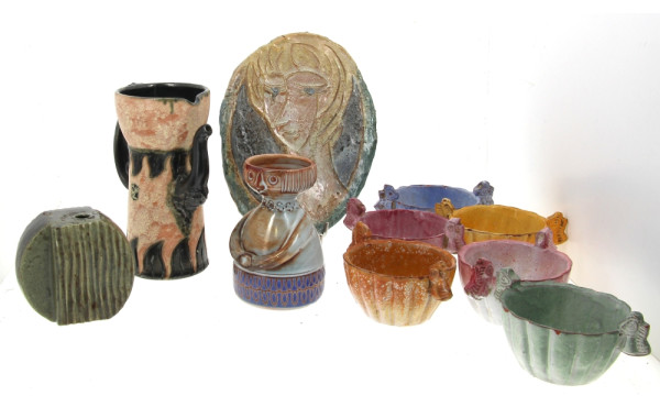 Lot de céramiques des années 70, travail