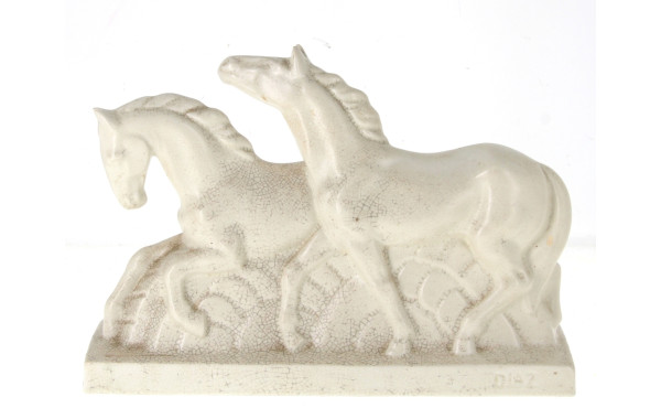 DIAZ - Sculpture en faïence craquelée Ar