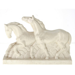 DIAZ - Sculpture en faïence craquelée Ar