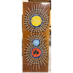 Ancien plateau de table basse en céramiq