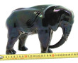 ELEPHANT - Sujet en céramique noire. H 2