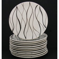 France, Années 60 - 24 assiettes plates 