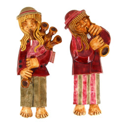 Poterie de KERBIGOT - Deux sonneurs, pai