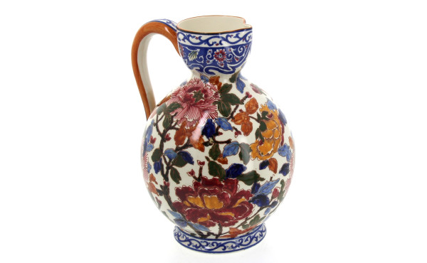 GIEN - Pichet en faïence à décor de pivo