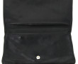 Pochette de dame en cuir noir, 16 x 32 c