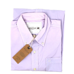 HOALEN - Chemise homme, 100% coton, colo