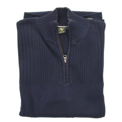 AIGLE - Pull homme col camionneur zip, 1