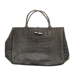 LONGCHAMP - Sac de dame en cuir façon cr