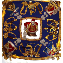 HERMES Paris - Carré en soie "Grand Unif