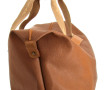 LANCEL - Sac week-end en cuir camel et t