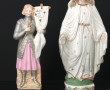 "Vierge" et "Jeanne d'Arc", 2 statuettes