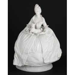 "Femme élégante du XVIIIè au carlin", su