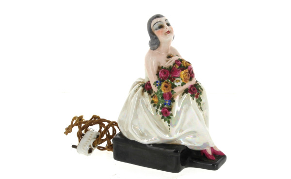 LIMOGES France - Veilleuse ART DECO en p