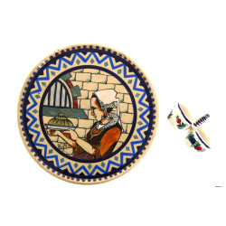 Paul FOUILLEN - Plat à tarte à décor d'u