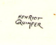 HENRIOT Quimper - Lot de 4 pièces : un p