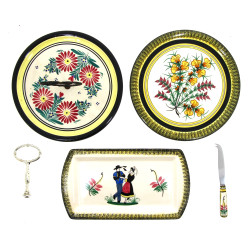 HENRIOT Quimper - Lot de 4 pièces : un p