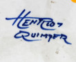 Henriot Quimper - Paire d'assiettes à bo