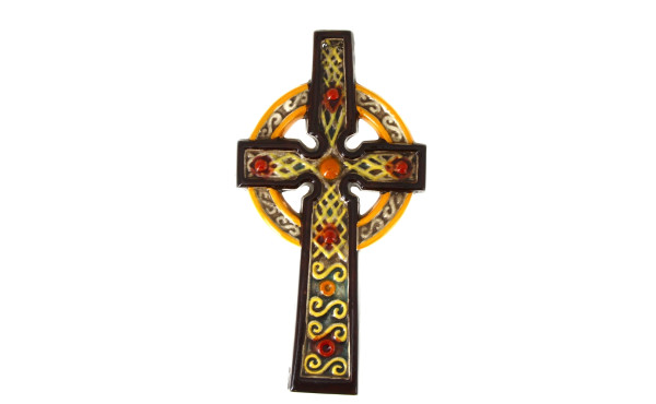 HB QUIMPER - CROIX d'applique en faïence